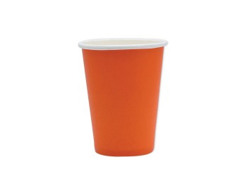 25 BICCHIERI BIODEGRADABILI CC.200 ARANCIO
