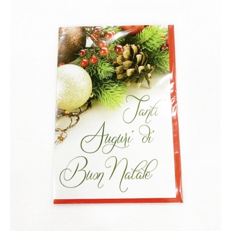 Biglietto Di Natale Per Moglie – Elegante Festive Gamma Con Messaggio D'Amore