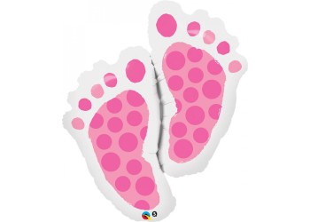 PALLONCINO FOIL BABY FEET PINK