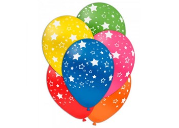 100 PALLONCINI 11" STELLE ASSORTITE