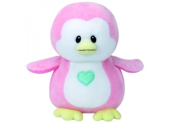 PELUCHE BABY PINGUINO ROSA CM.15