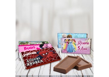 Tavolette  mini cioccolato personalizzate