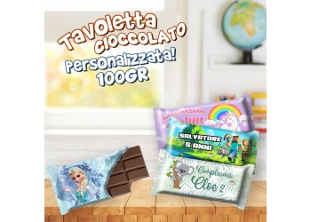 Tavoletta cioccolato personalizzata